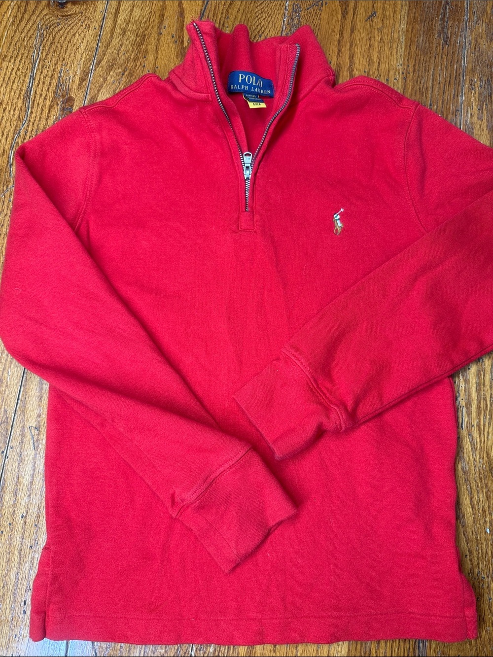 Kid’s Polo by Ralph Lauren Red Half-Zip Pullover Sweater - Small (6/8)